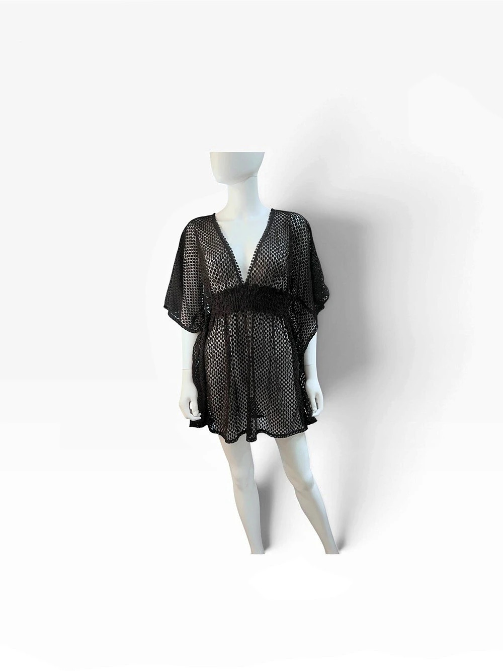 Women’s Xhilaration Black Lace Beach Cover-Up Size Large Like New
